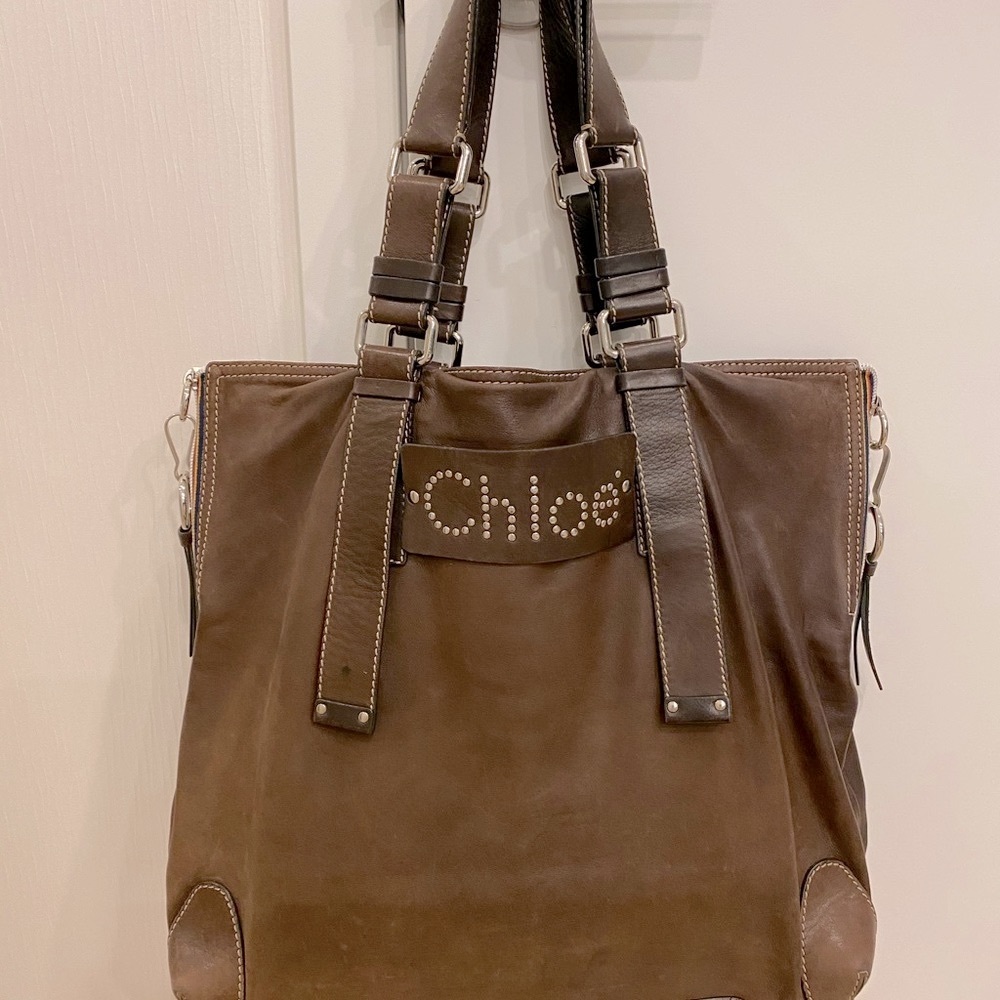 Authentic Chole leather tote